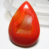 Fanta Orange Druzy Tear drops Cabochon Sparkle - Huge Size - 33x46 mm approx